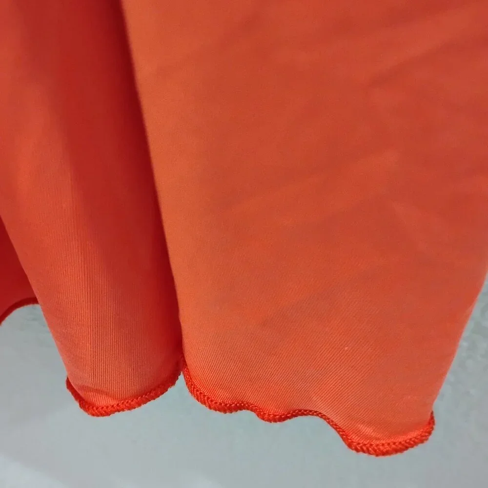 Sincerly Jules-S-- (LYCRAS TEXTURED) -RADIANT ORANGES COLORS-STRAPLESS & HALTHER